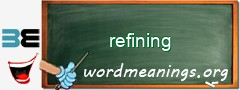 WordMeaning blackboard for refining